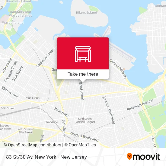 83 St/30 Av map