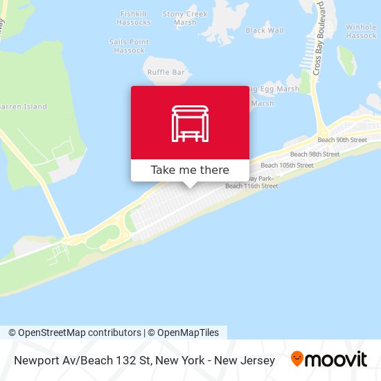 Mapa de Newport Av/Beach 132 St