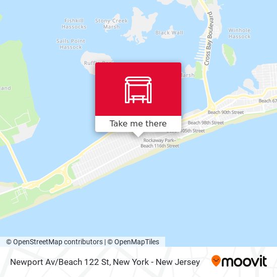 Newport Av/Beach 122 St map