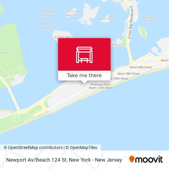 Mapa de Newport Av/Beach 124 St