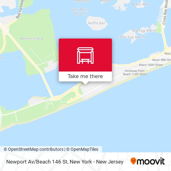 Newport Av/Beach 146 St map