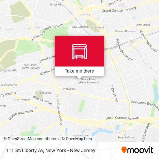 111 St/Liberty Av map