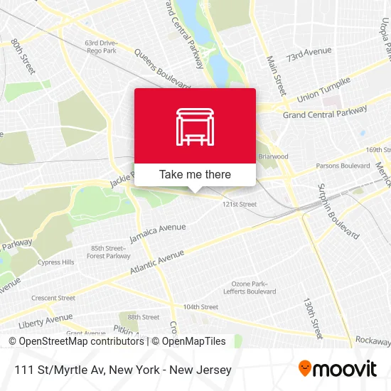 111 St/Myrtle Av map