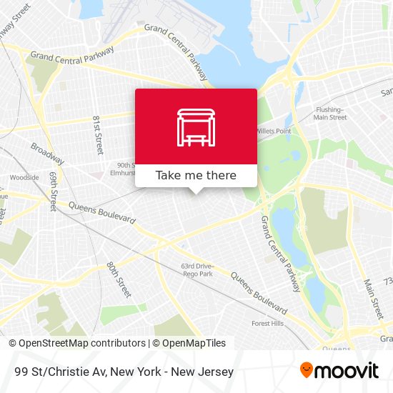 Mapa de 99 St/Christie Av
