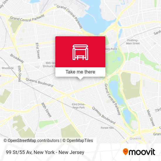 99 St/55 Av map