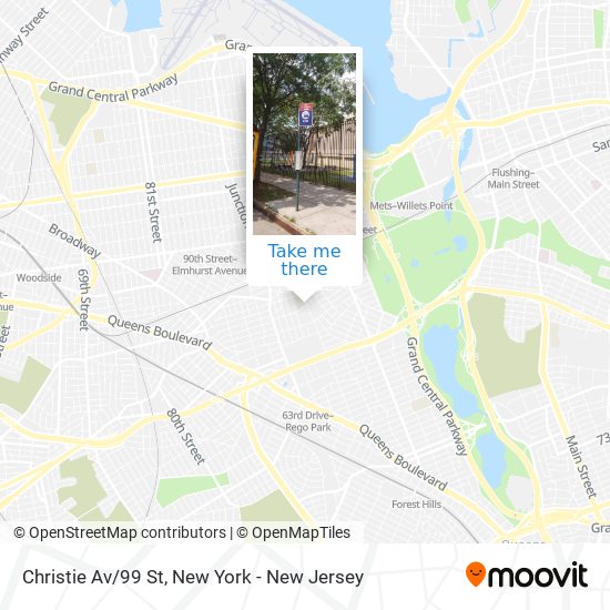 Christie Av/99 St map