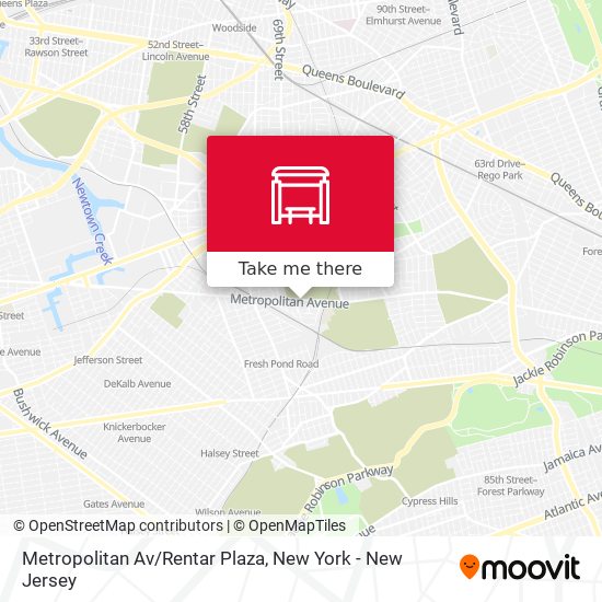 Metropolitan Av/Rentar Plaza map