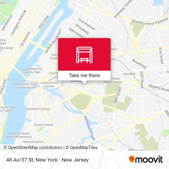 48 Av/37 St map