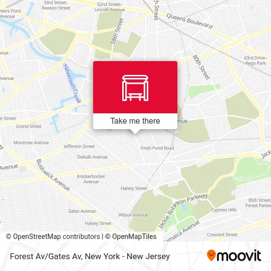 Forest Av/Gates Av map