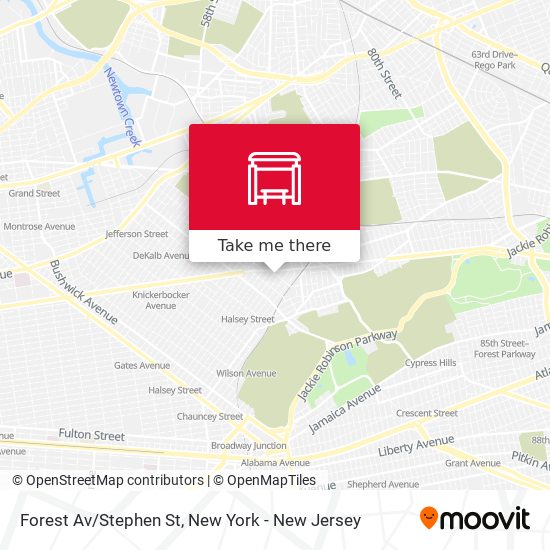Forest Av/Stephen St map