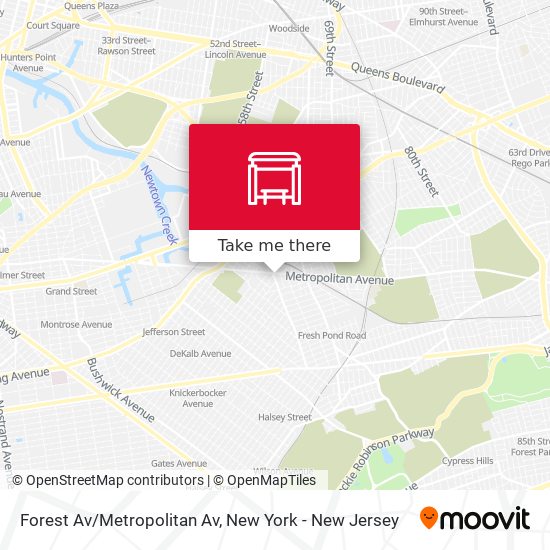 Mapa de Forest Av/Metropolitan Av