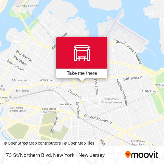 Mapa de 73 St/Northern Blvd
