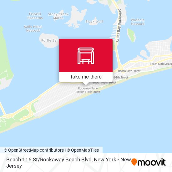 Mapa de Beach 116 St / Rockaway Beach Blvd