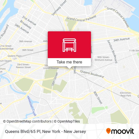 Queens Blvd/65 Pl map