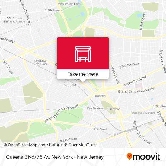 Mapa de Queens Blvd/75 Av