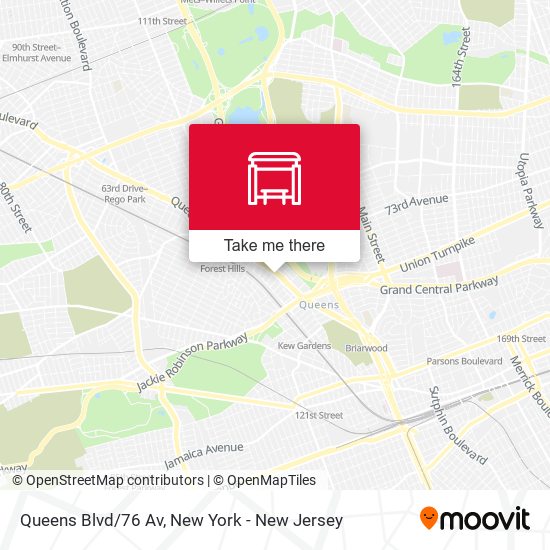 Queens Blvd/76 Av map