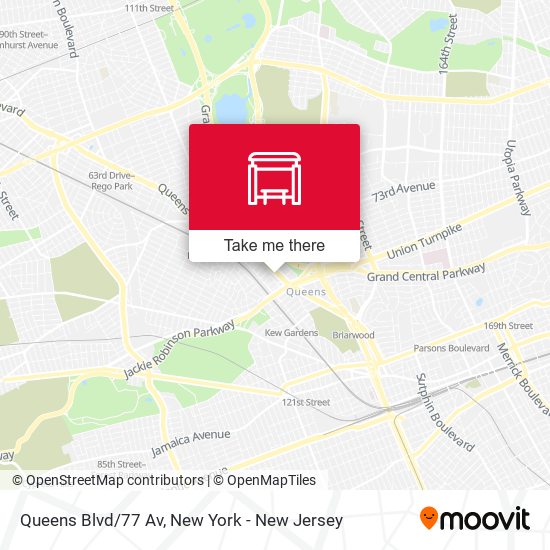 Queens Blvd/77 Av map