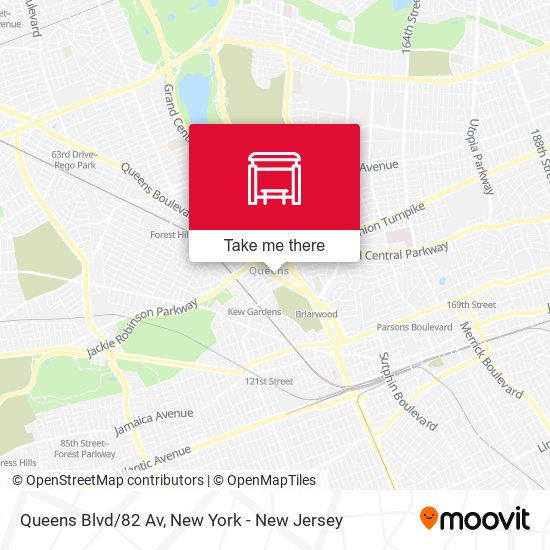 Queens Blvd/82 Av map