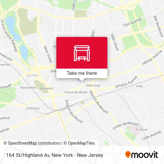 164 St/Highland Av map