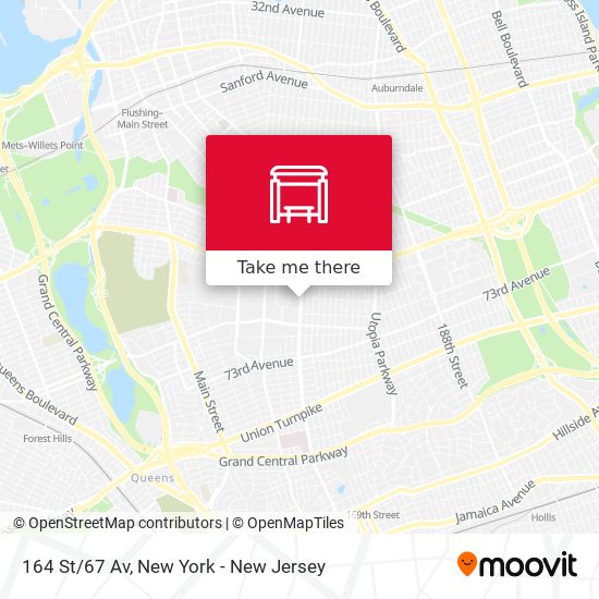 164 St/67 Av map