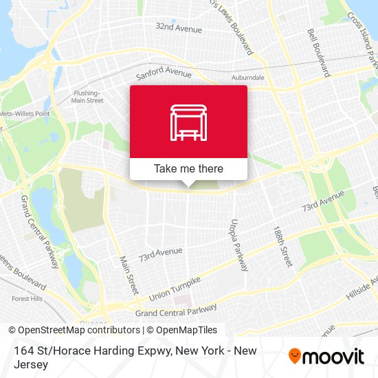 164 St/Horace Harding Expwy map