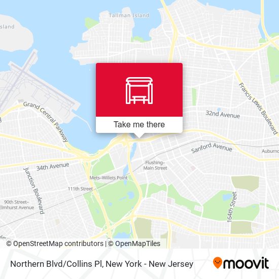Mapa de Northern Blvd/Collins Pl