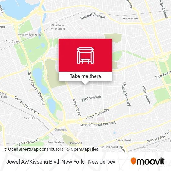 Jewel Av/Kissena Blvd map