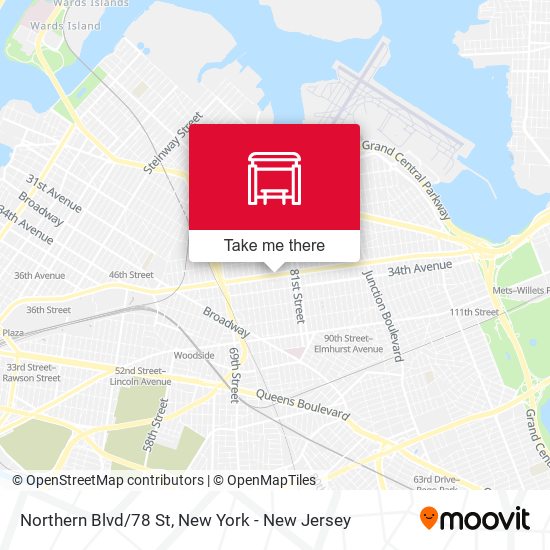 Northern Blvd/78 St map