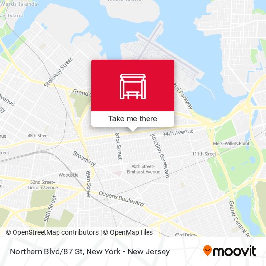 Northern Blvd/87 St map
