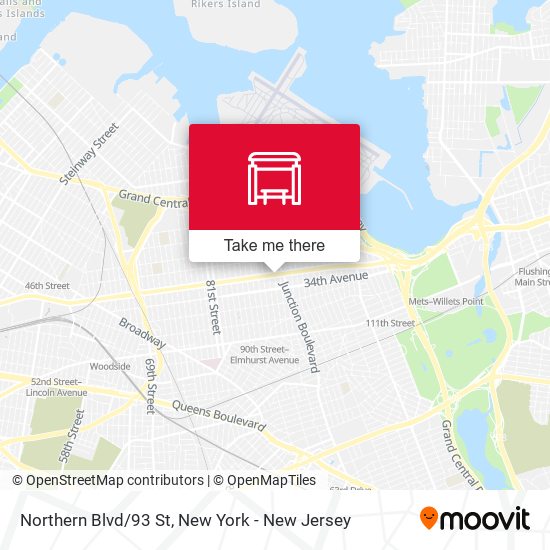 Northern Blvd/93 St map
