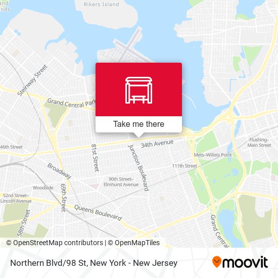 Northern Blvd/98 St map