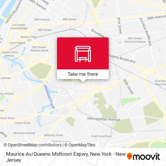 Maurice Av / Queens Midtown Expwy map