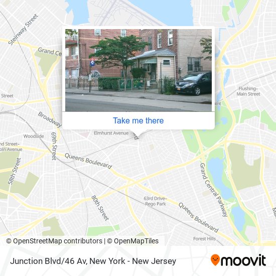 Mapa de Junction Blvd/46 Av