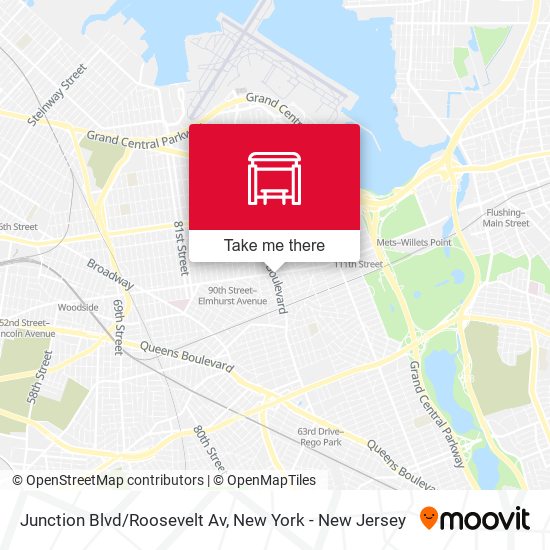 Mapa de Junction Blvd/Roosevelt Av