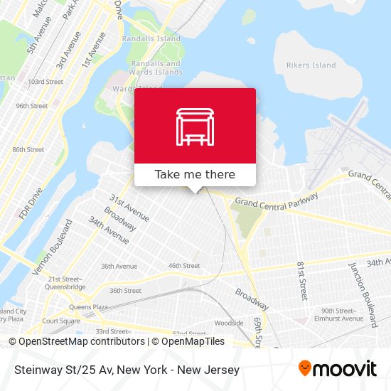 Steinway St/25 Av map