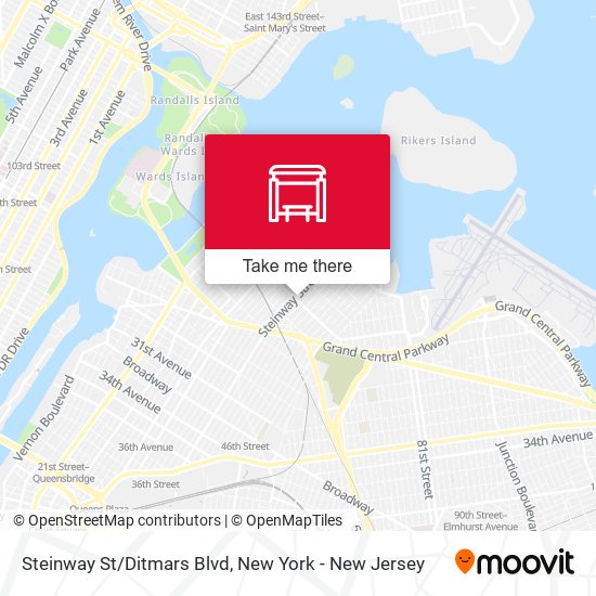 Mapa de Steinway St/Ditmars Blvd