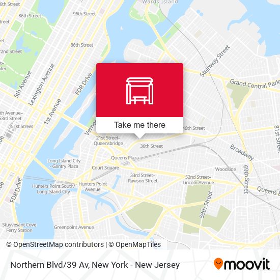 Northern Blvd/39 Av map