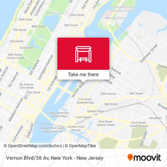 Mapa de Vernon Blvd/38 Av