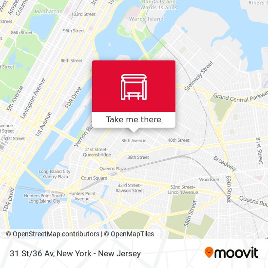 31 St/36 Av map