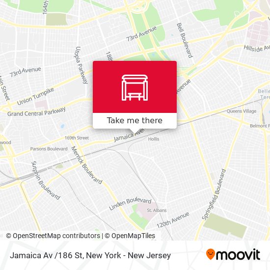 Mapa de Jamaica Av /186 St