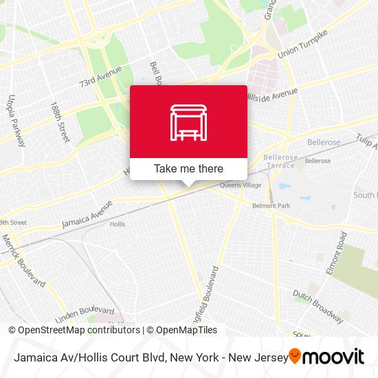 Mapa de Jamaica Av/Hollis Court Blvd