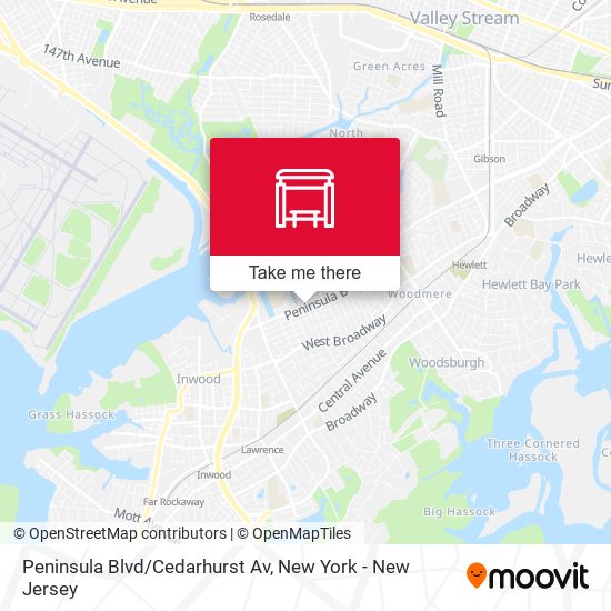 Peninsula Blvd/Cedarhurst Av map