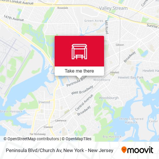 Mapa de Peninsula Blvd/Church Av