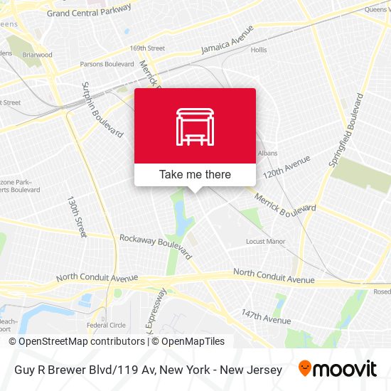 Mapa de Guy R Brewer Blvd/119 Av