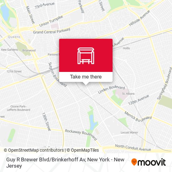 Mapa de Guy R Brewer Blvd / Brinkerhoff Av