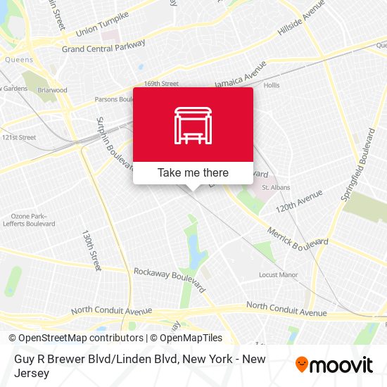 Mapa de Guy R Brewer Blvd/Linden Blvd