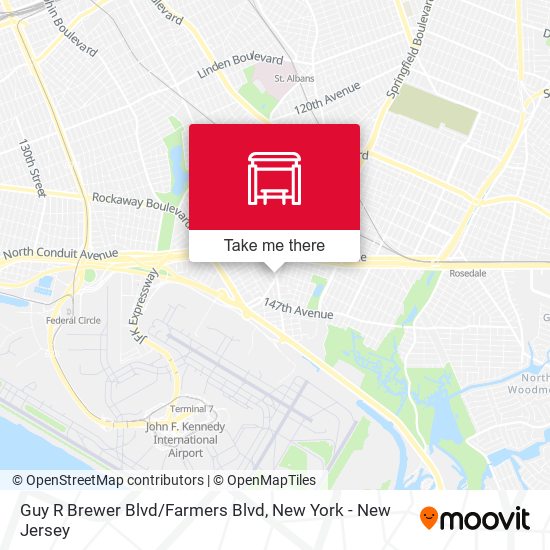 Mapa de Guy R Brewer Blvd/Farmers Blvd