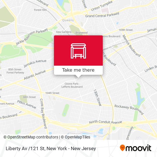 Mapa de Liberty Av /121 St