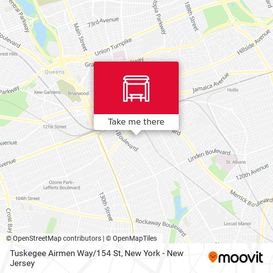 Mapa de Tuskegee Airmen Way/154 St