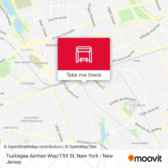 Tuskegee Airmen Way/159 St map
